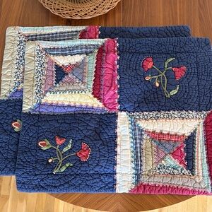 Pottery Barn Bed and Bath Vintage Quilted Pillow Sham Set of 2